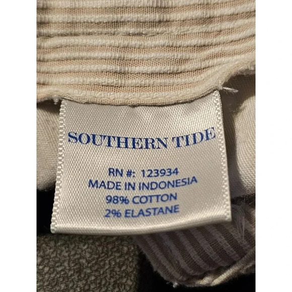 Southern Tide The Skipjack Flat Front Corded Shorts 36 Waist 7" Inseam Beige - Picture 7 of 9